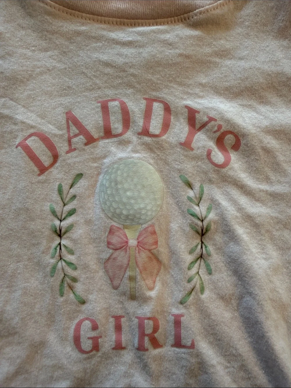Girls' Light Pink 'Daddy's Girl' Graphic Short Sleeve Tee